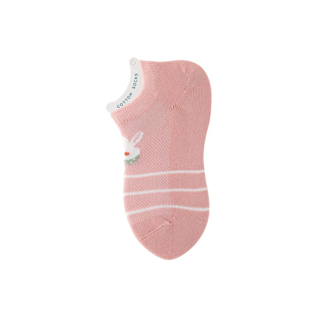 Blush Bunny Thin Mesh Breathable Girl 5pcs Ankle Socks Set