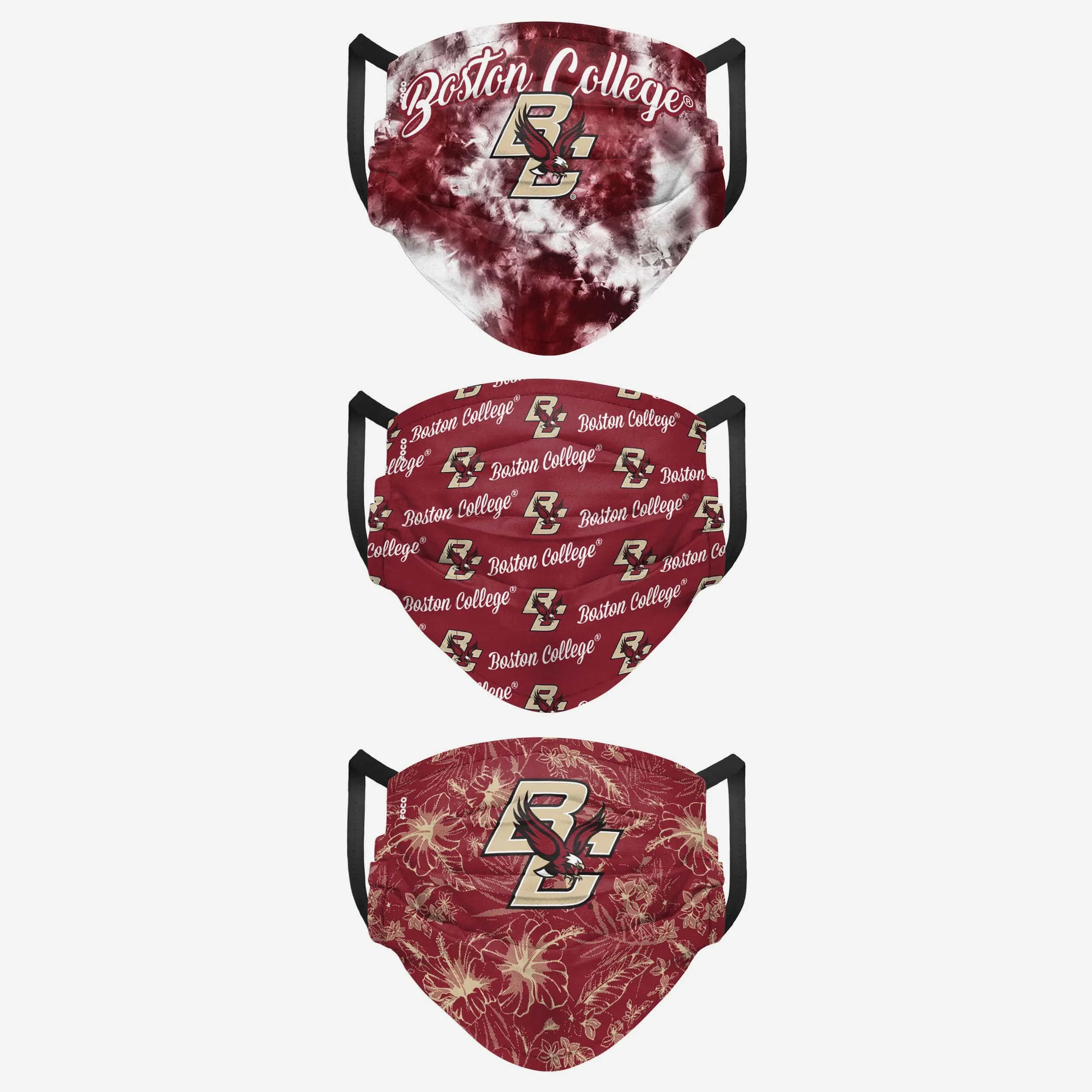 Boston College Eagles Womens Matchday 3 Pack Face Cover