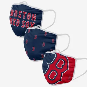 Boston Red Sox 3 Pack Face Cover