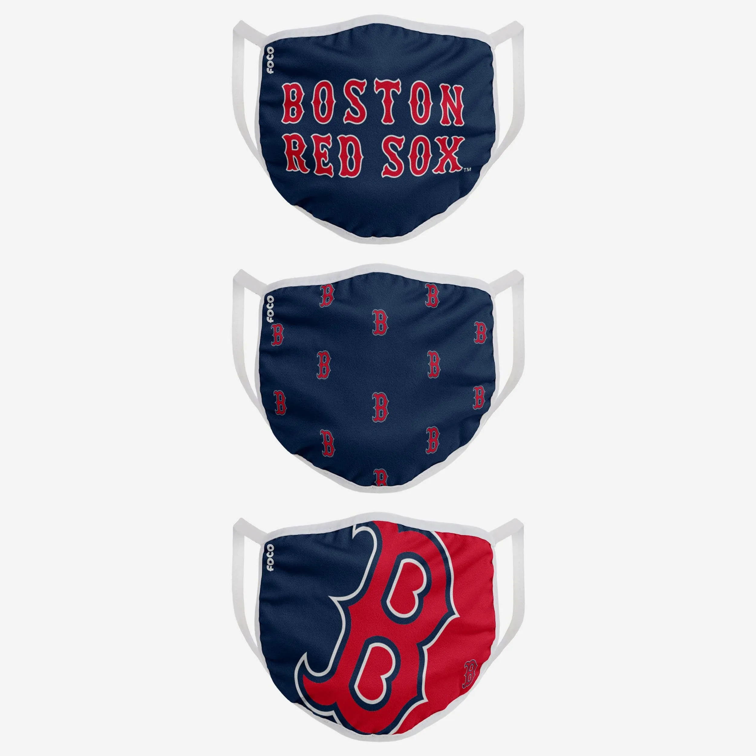 Boston Red Sox 3 Pack Face Cover