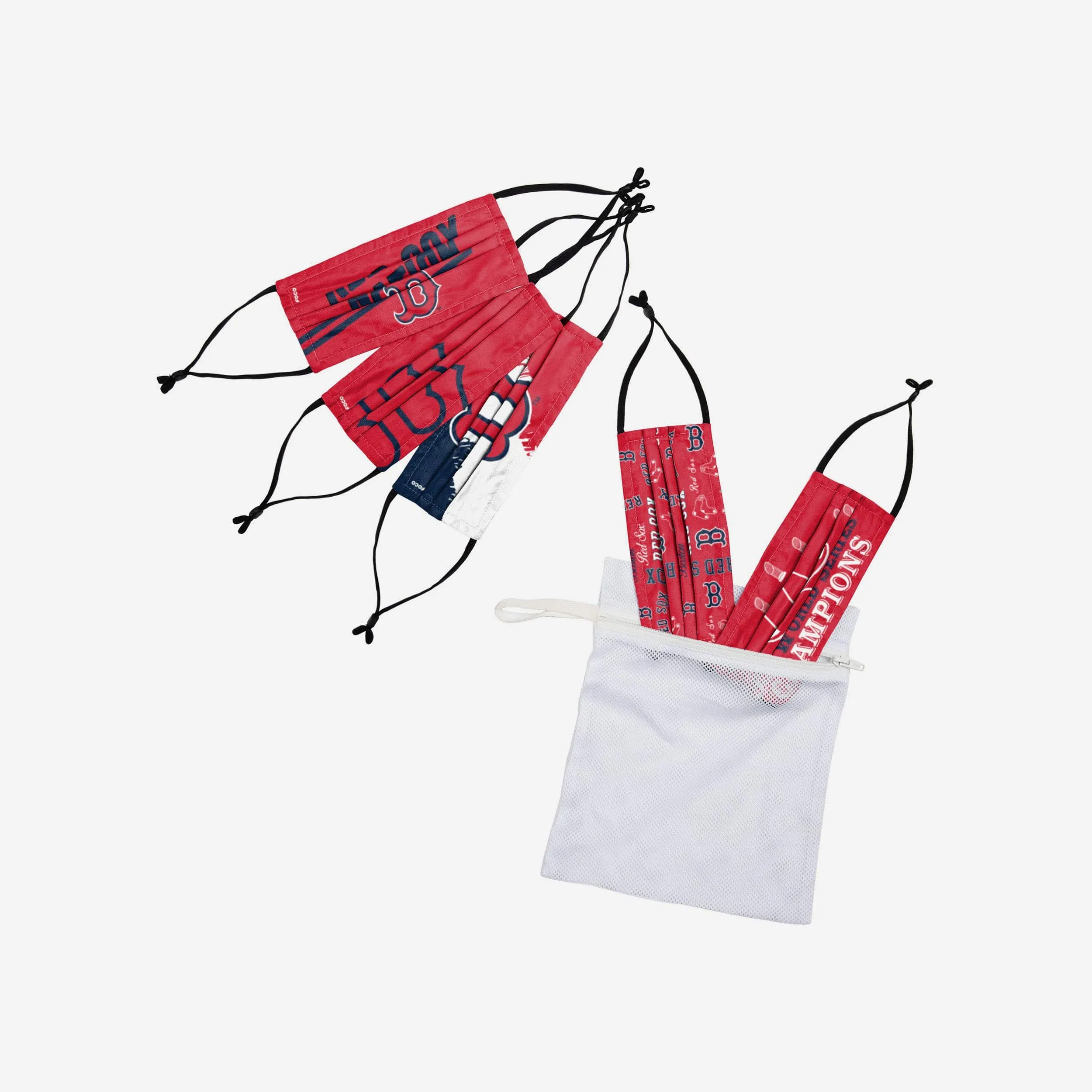 Boston Red Sox Youth Rising Stars Adjustable 5 Pack Face Cover