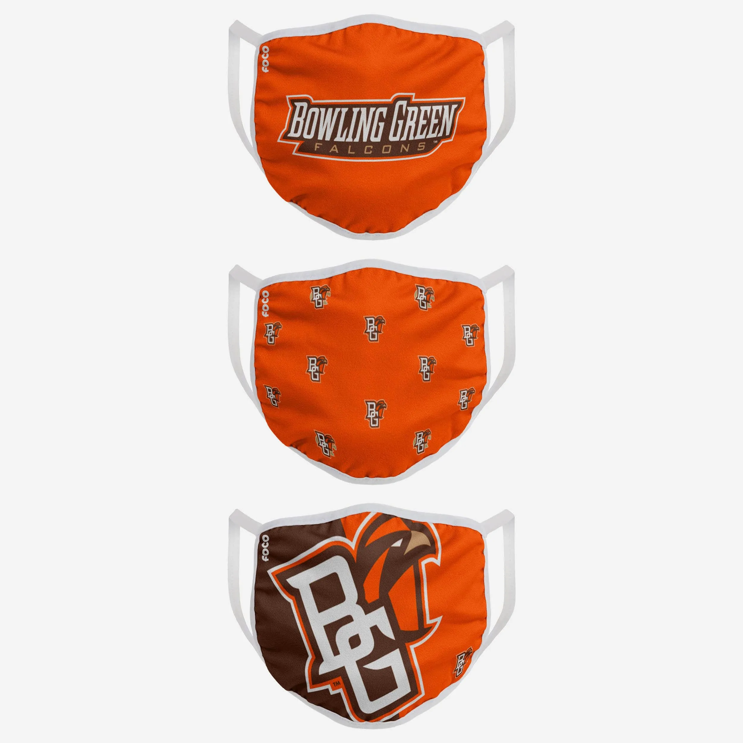 Bowling Green Falcons 3 Pack Face Cover