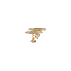 Brandita Heart & Orb Ring Set, Small - Gold - 64020009-01R102-CN