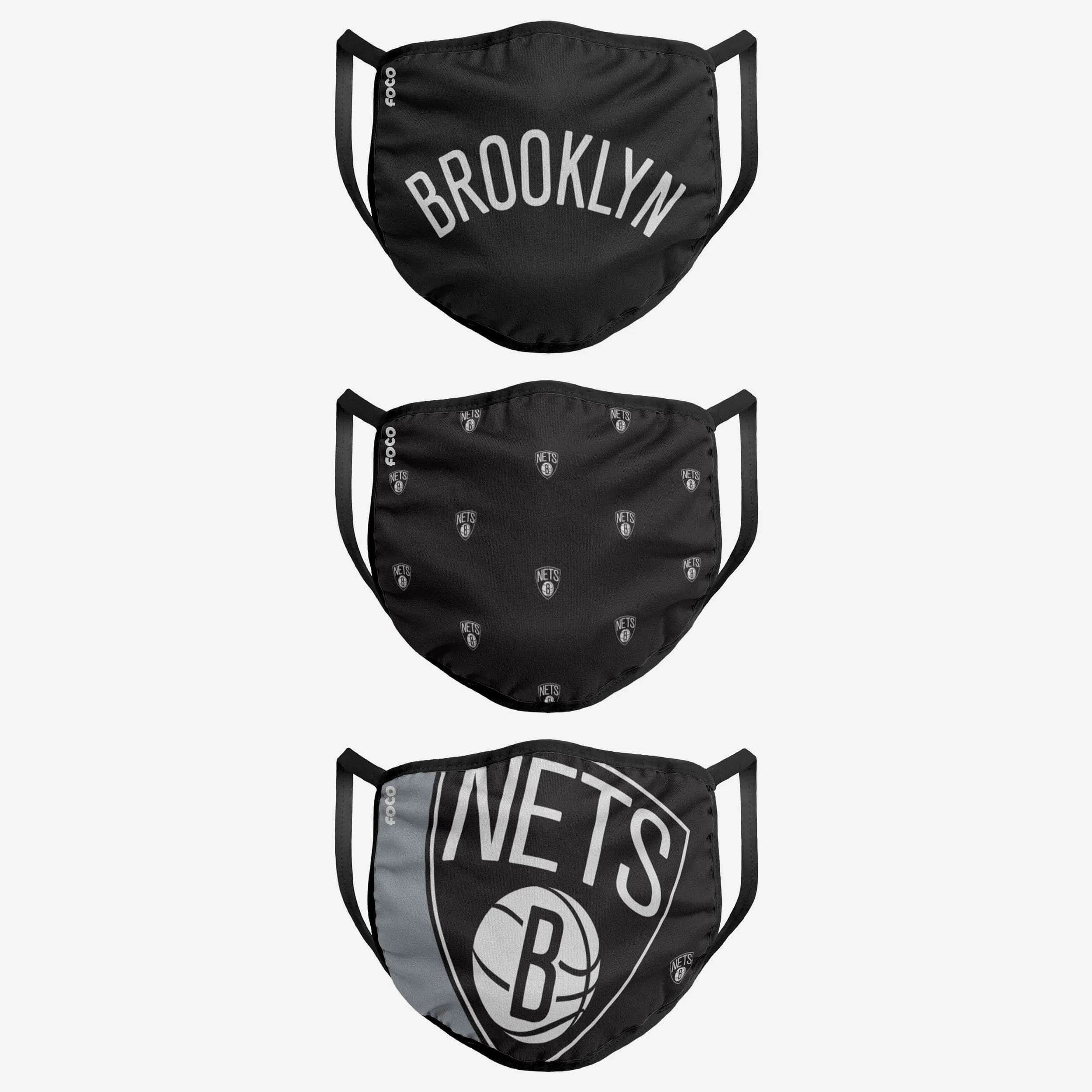 Brooklyn Nets 3 Pack Face Cover