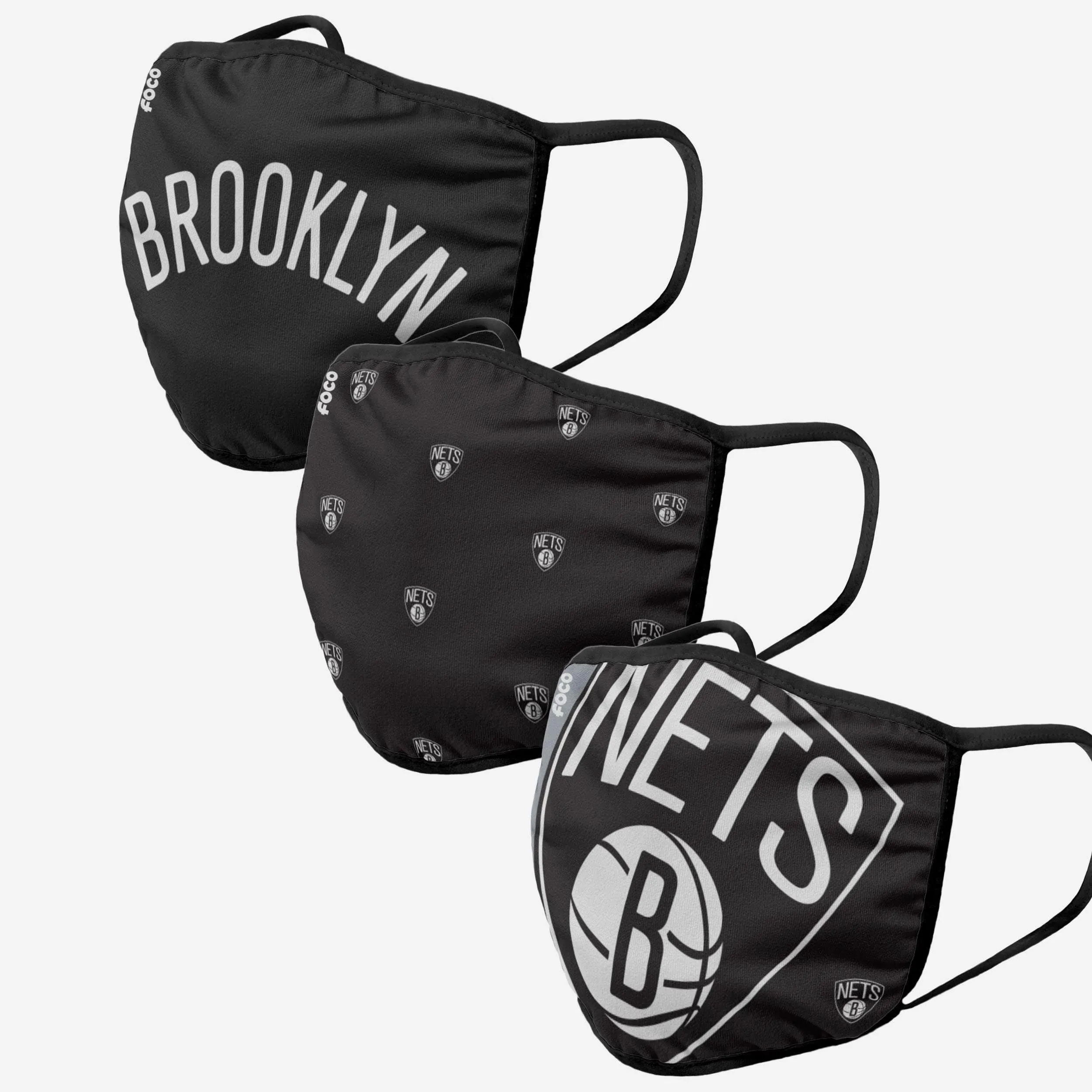 Brooklyn Nets 3 Pack Face Cover