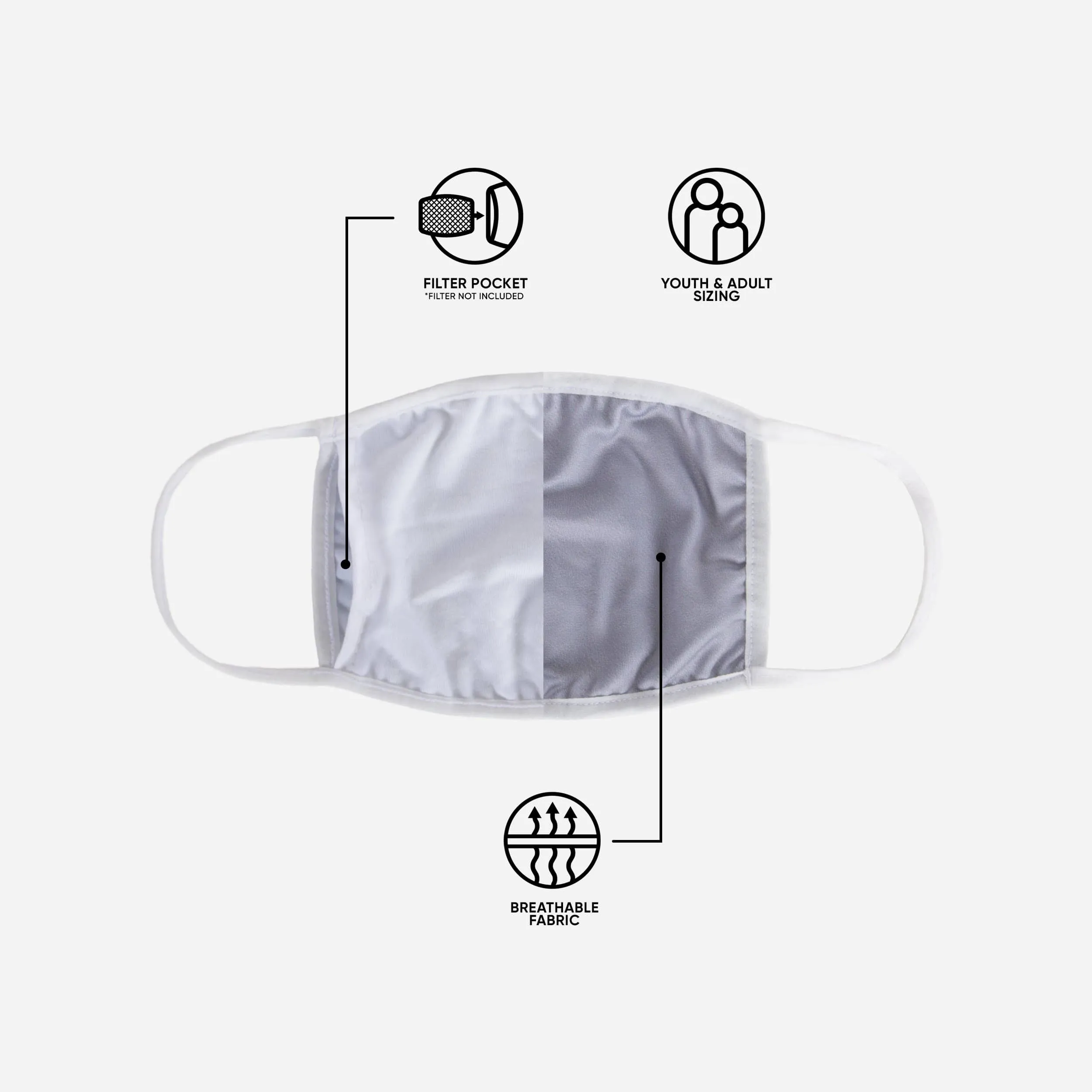Brooklyn Nets 3 Pack Face Cover