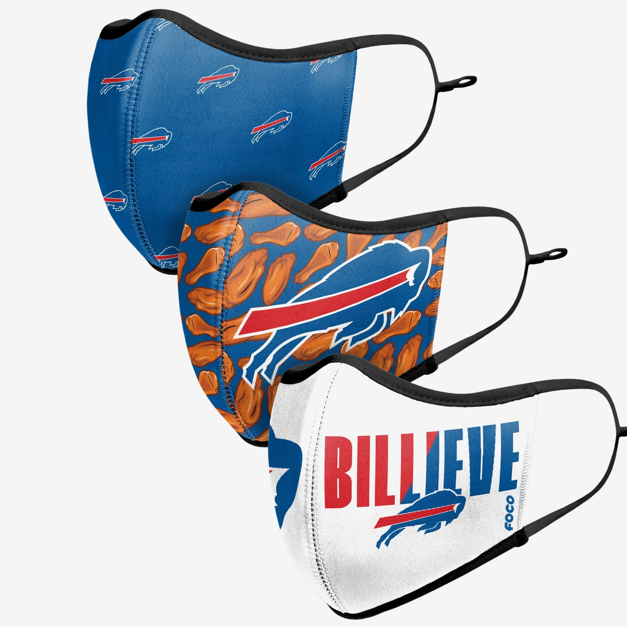 Buffalo Bills Thematic Sport 3 Pack Face Cover
