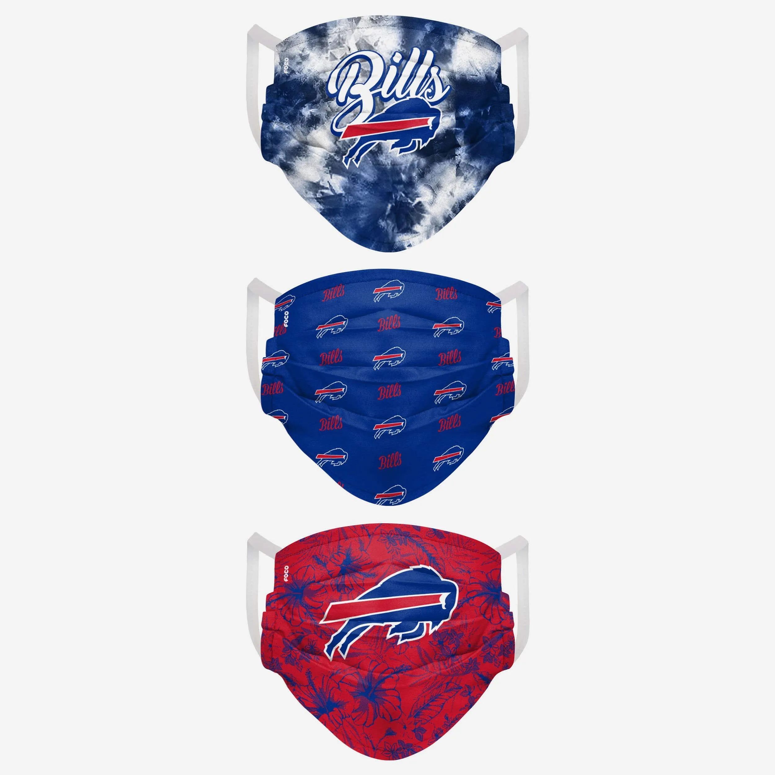 Buffalo Bills Womens Matchday 3 Pack Face Cover