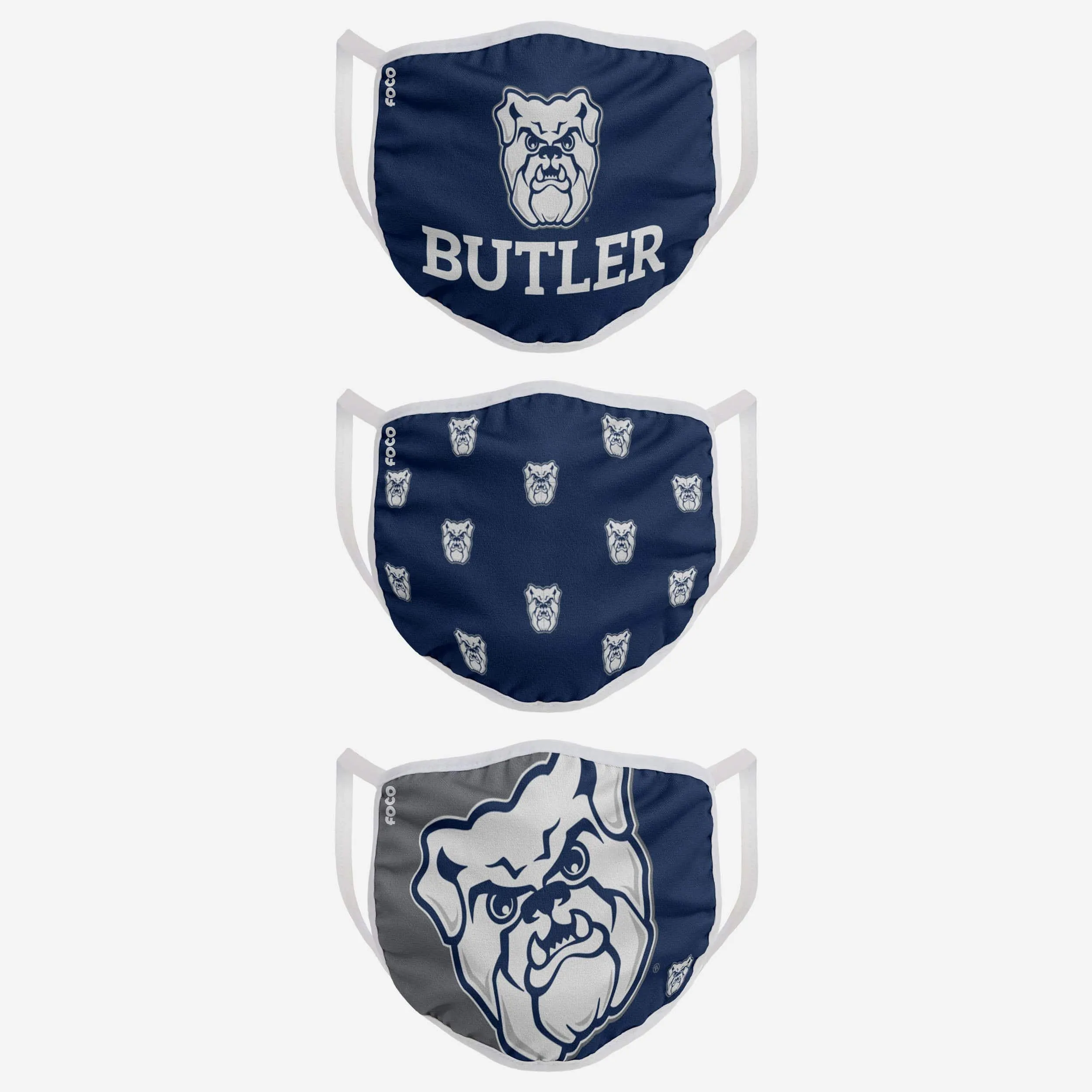 Butler Bulldogs 3 Pack Face Cover
