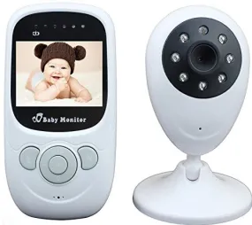 BW New 2.4 inch TFT LCD Wireless Digital Video Baby Monitor Night Vision IR LED Temperature Monitoring Security Camera 2 Way Talk