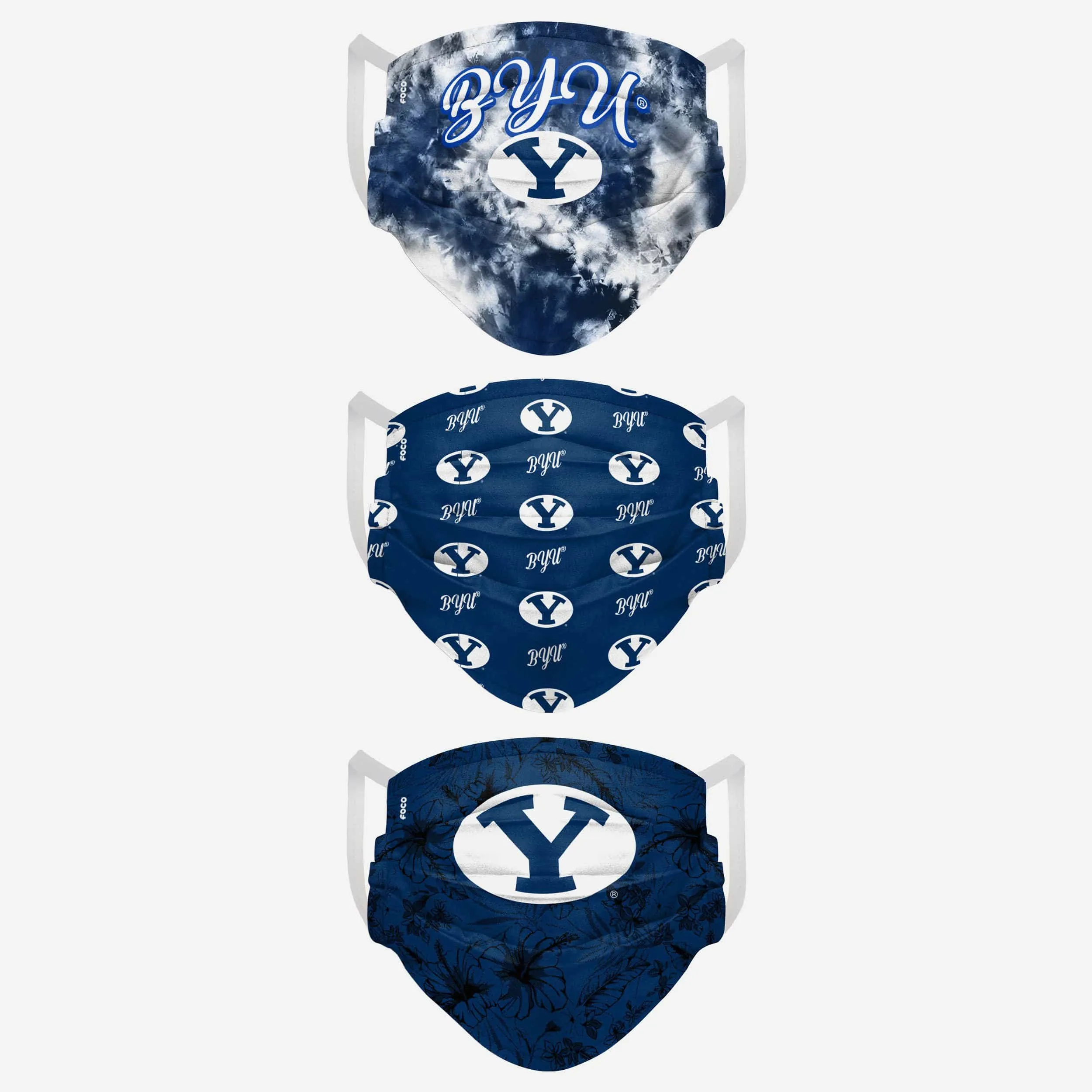 BYU Cougars Womens Matchday 3 Pack Face Cover
