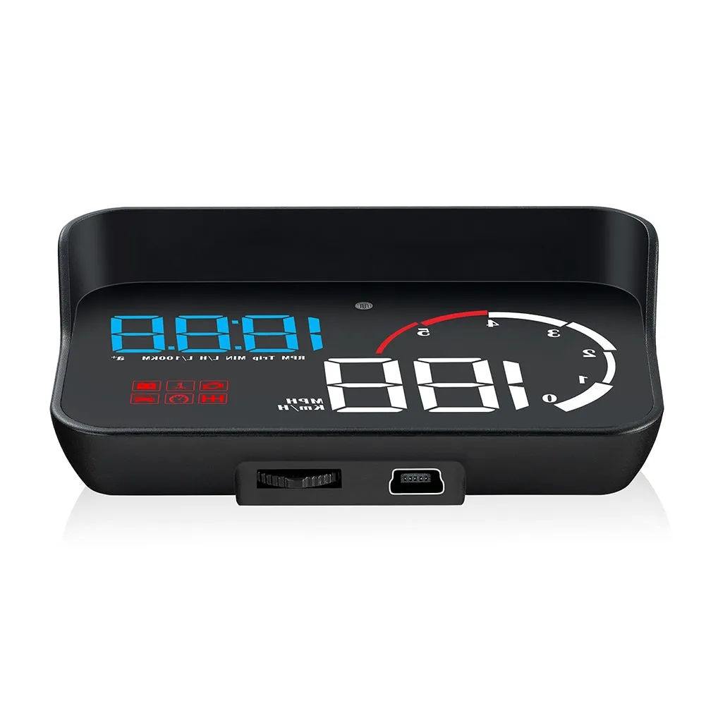 Car Hud Head-up Display M10 HD Windshield Projector Obd Overspeed