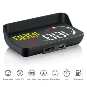 Car Hud Head-up Display M10 HD Windshield Projector Obd Overspeed