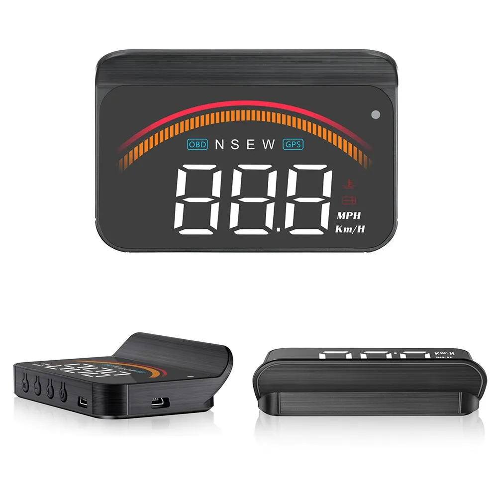 Car Hud Head-up Display Universal Obd Wireless Display HD Alarm