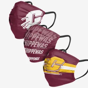 Central Michigan Chippewas Matchday 3 Pack Face Cover