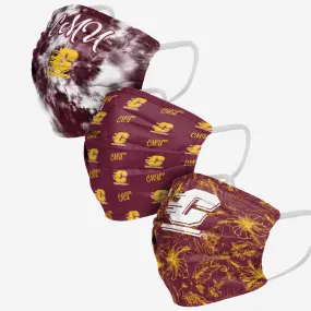 Central Michigan Chippewas Womens Matchday 3 Pack Face Cover