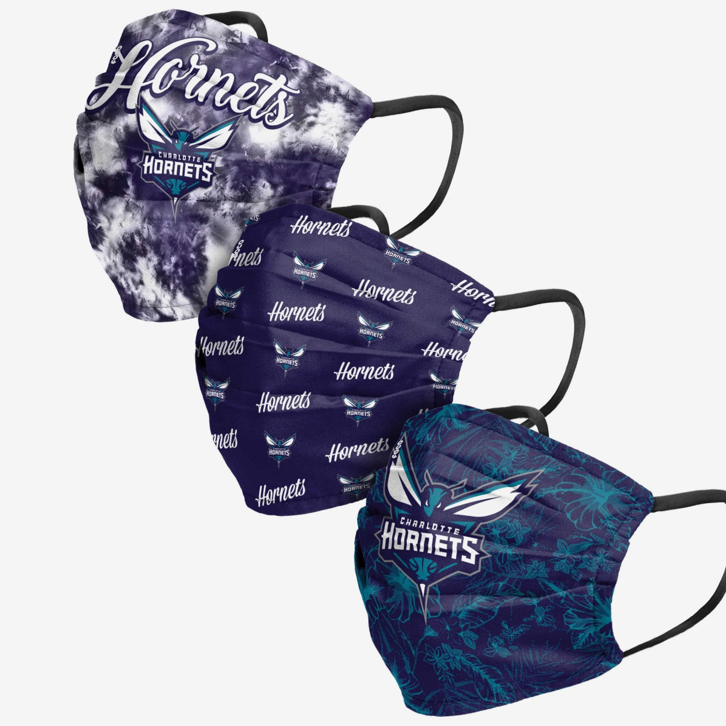 Charlotte Hornets Womens Matchday 3 Pack Face Cover