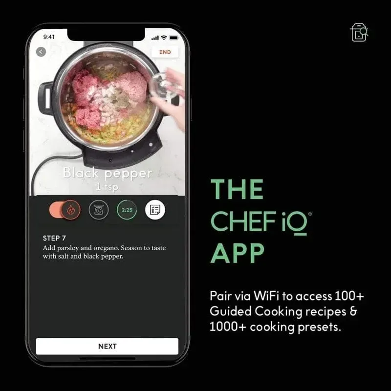 CHEF iQ Smart Built-in Scale Pressure Cooker