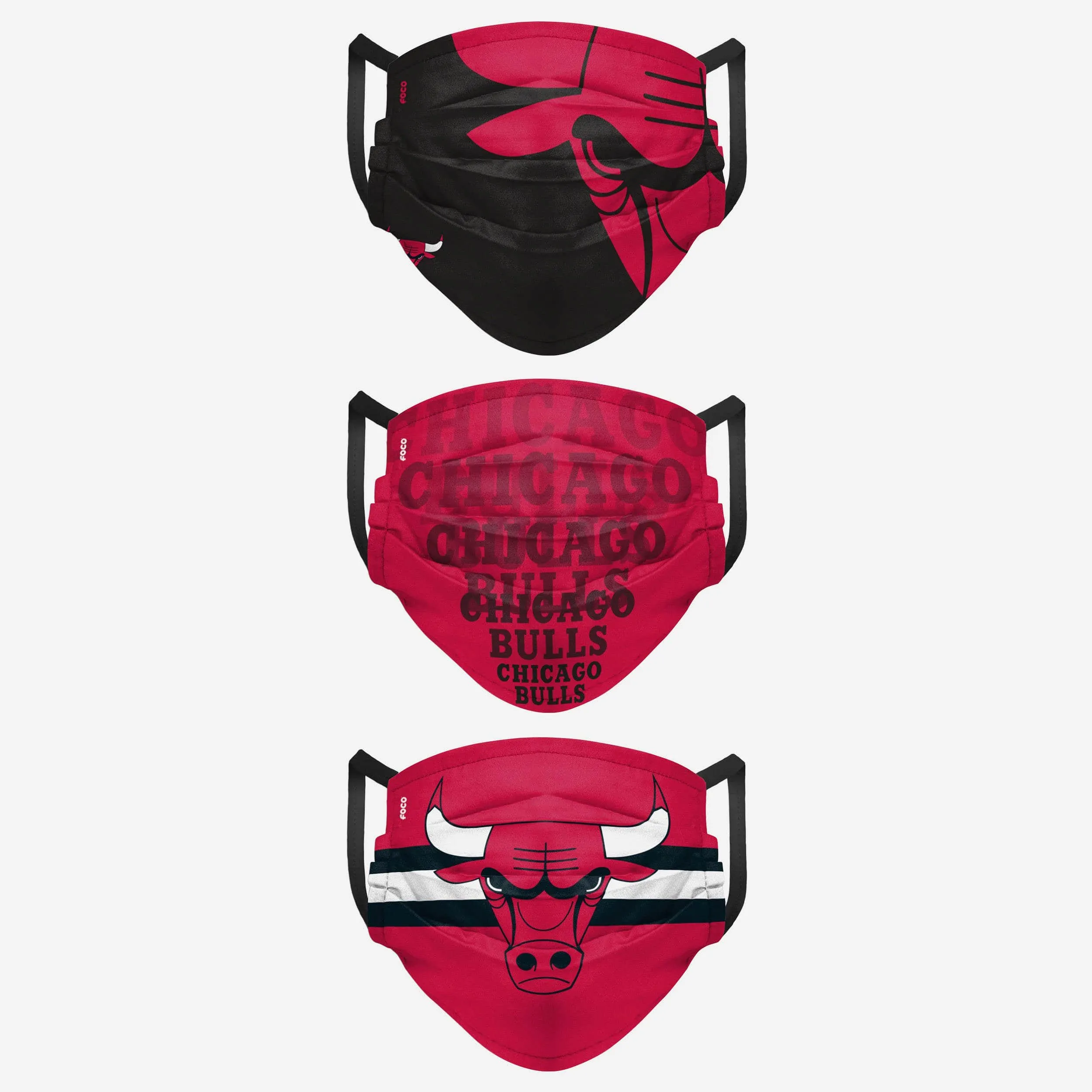 Chicago Bulls Matchday 3 Pack Face Cover