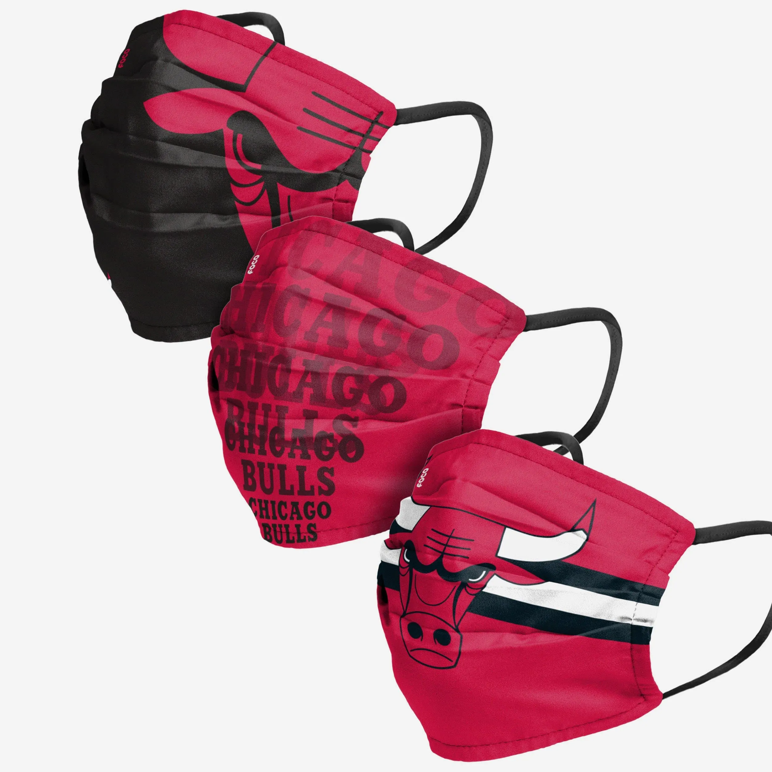 Chicago Bulls Matchday 3 Pack Face Cover