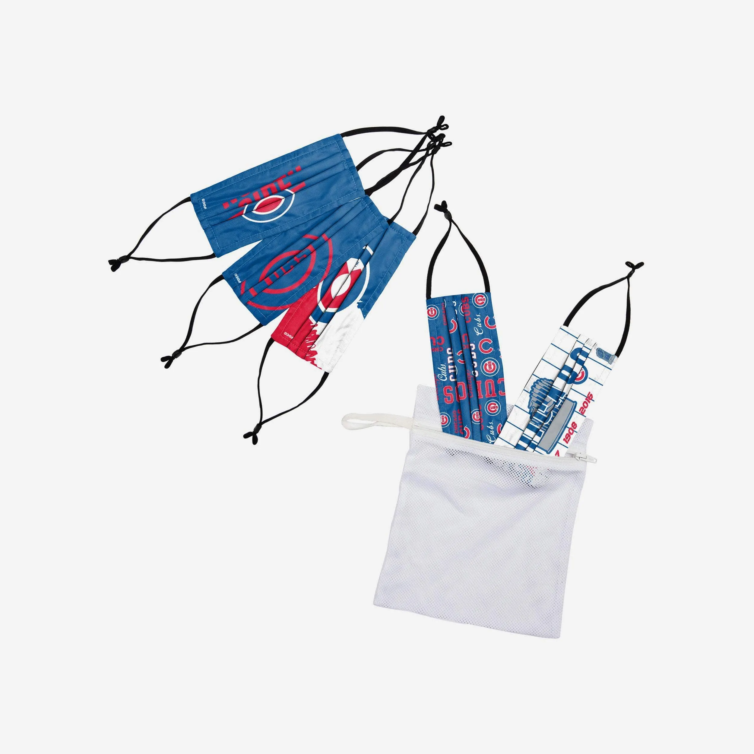 Chicago Cubs Youth Rising Stars Adjustable 5 Pack Face Cover