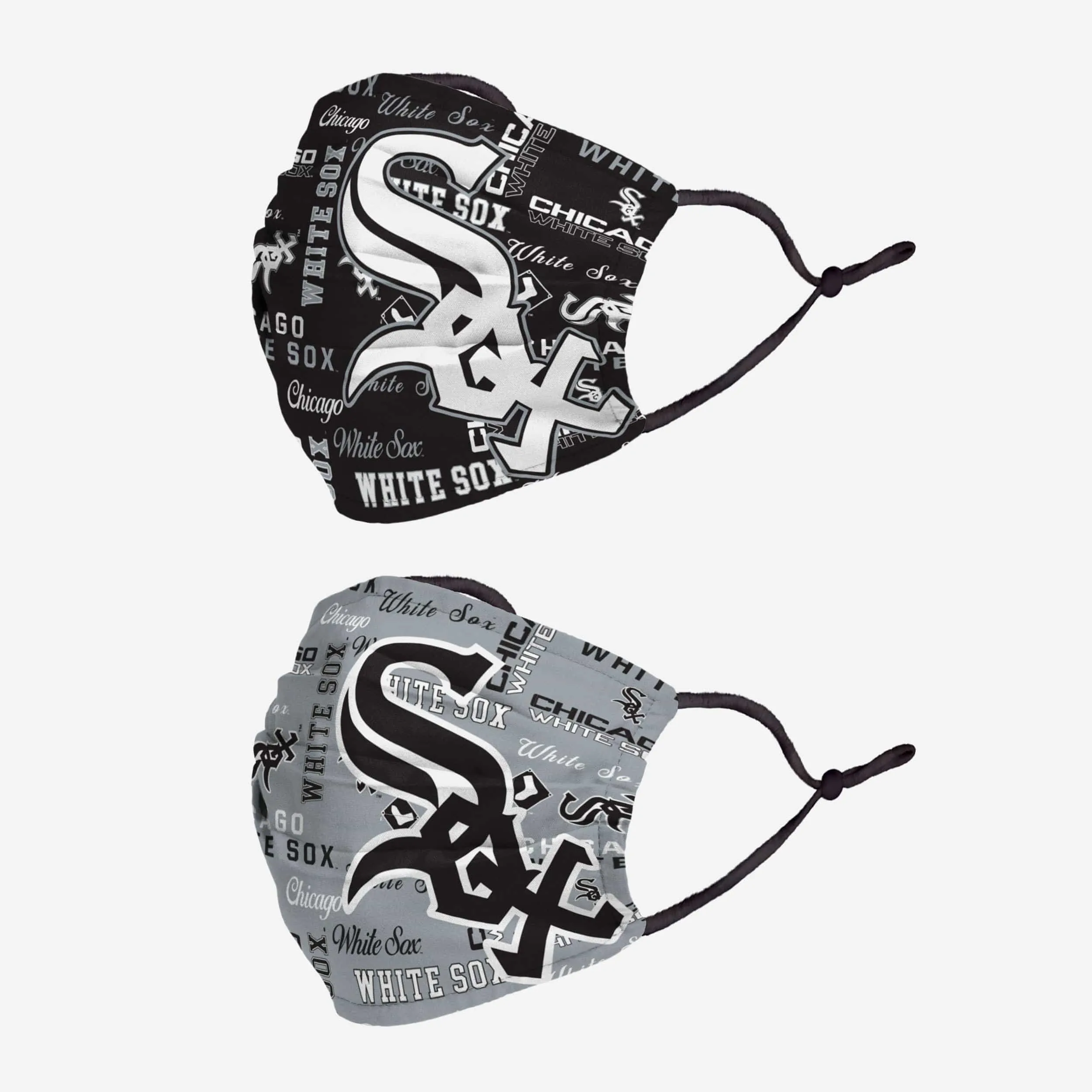Chicago White Sox Logo Rush Adjustable 2 Pack Face Cover