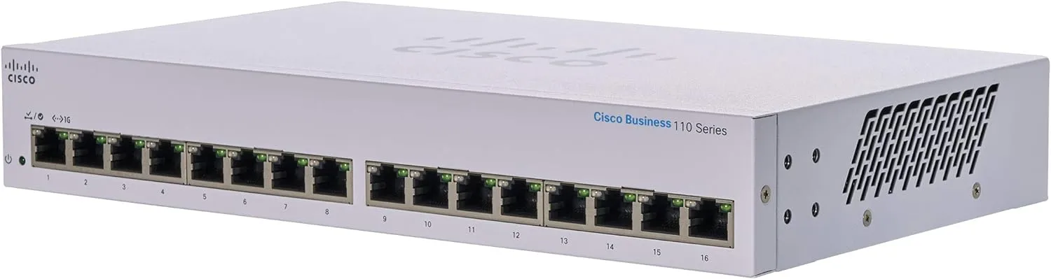 Cisco Business CBS110 16-Port Gigabit Switch (CBS110-16T-UK / NE-11016T)