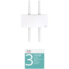 Cisco MR76 Wireless Dual-Band Outdoor Access Point Kit with 3-Year Enterprise License and Support