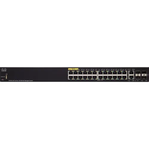 Cisco SF350-24P-K9-NA 350 Series 24-Port PoE  Managed 10/100 Mb/s Ethernet Switch