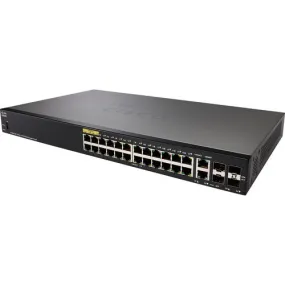 Cisco SF350-24P-K9-NA 350 Series 24-Port PoE  Managed 10/100 Mb/s Ethernet Switch