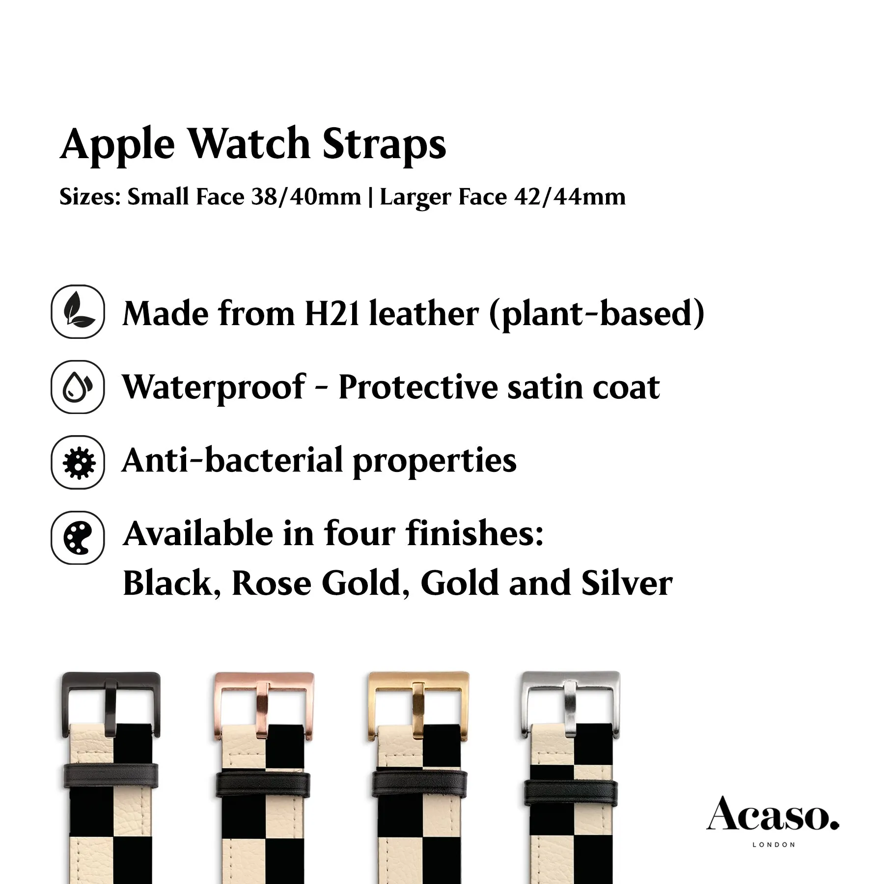 Classic Checkered Apple Watch Strap