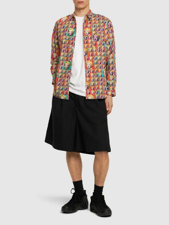 Comme des Garçons Shirt   Andy Warhol printed cotton poplin shirt 