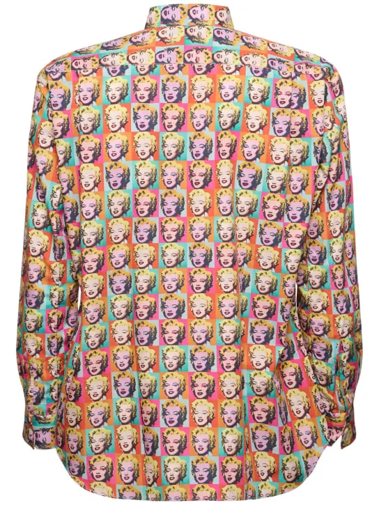 Comme des Garçons Shirt   Andy Warhol printed cotton poplin shirt 