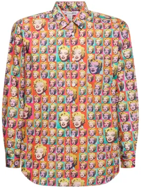 Comme des Garçons Shirt   Andy Warhol printed cotton poplin shirt 