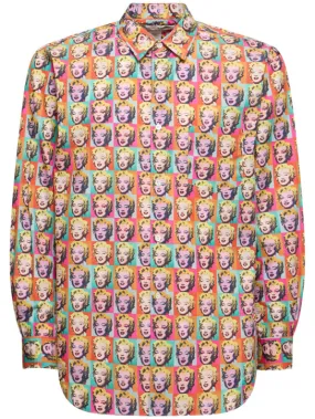 Comme des Garçons Shirt   Andy Warhol printed cotton poplin shirt 