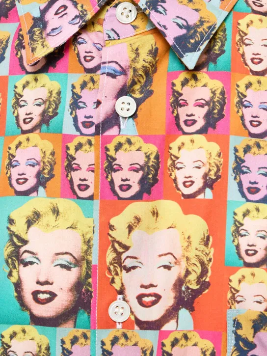 Comme des Garçons Shirt   Andy Warhol printed cotton poplin shirt 