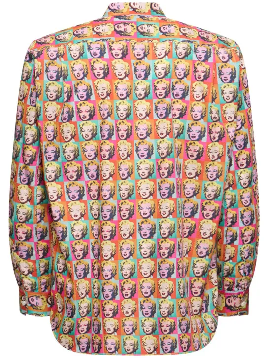 Comme des Garçons Shirt   Andy Warhol printed cotton poplin shirt 