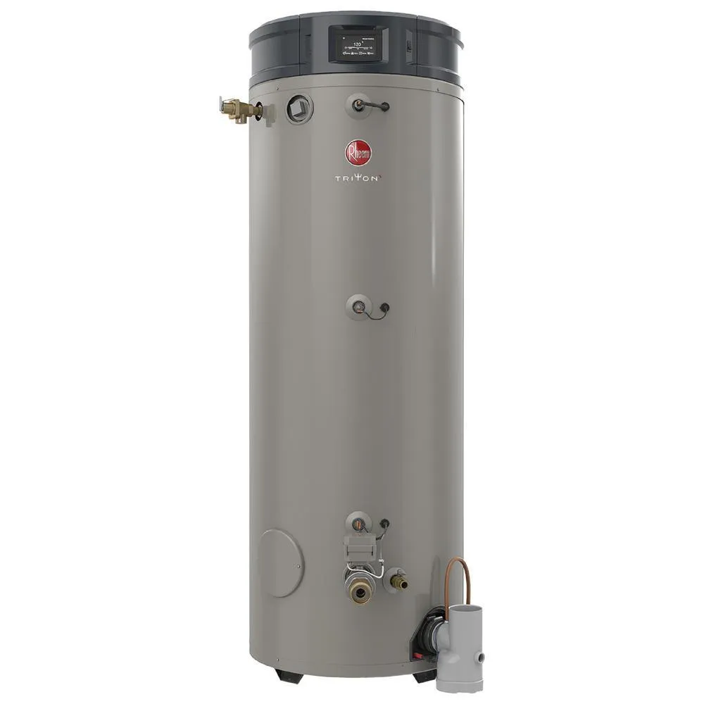 Commercial Triton Premium Heavy Duty High Eff 100 Gal. 200K BTU ULN Natural Gas ASME Power Direct Vent Tank Water Heater