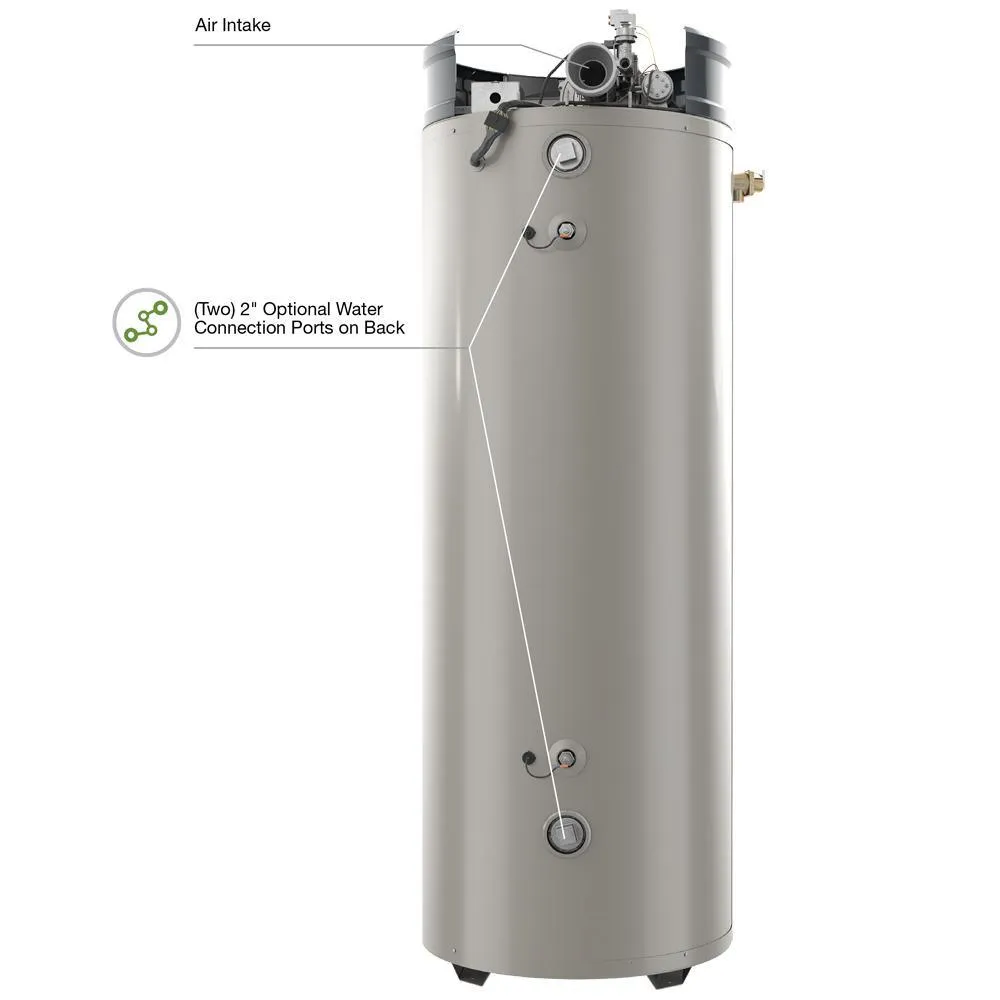 Commercial Triton Premium Heavy Duty High Eff 100 Gal. 200K BTU ULN Natural Gas ASME Power Direct Vent Tank Water Heater
