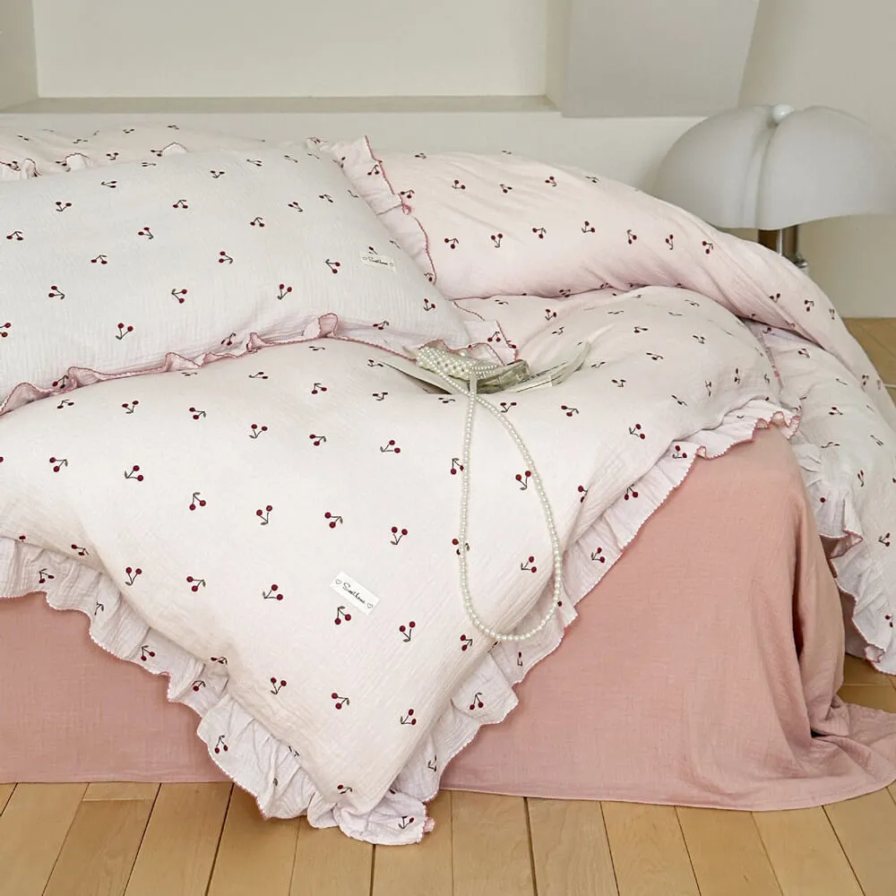 Cotton Muslin Toddler Duvet Cover and Sham