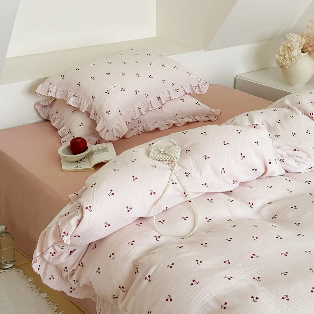 Cotton Muslin Toddler Duvet Cover and Sham