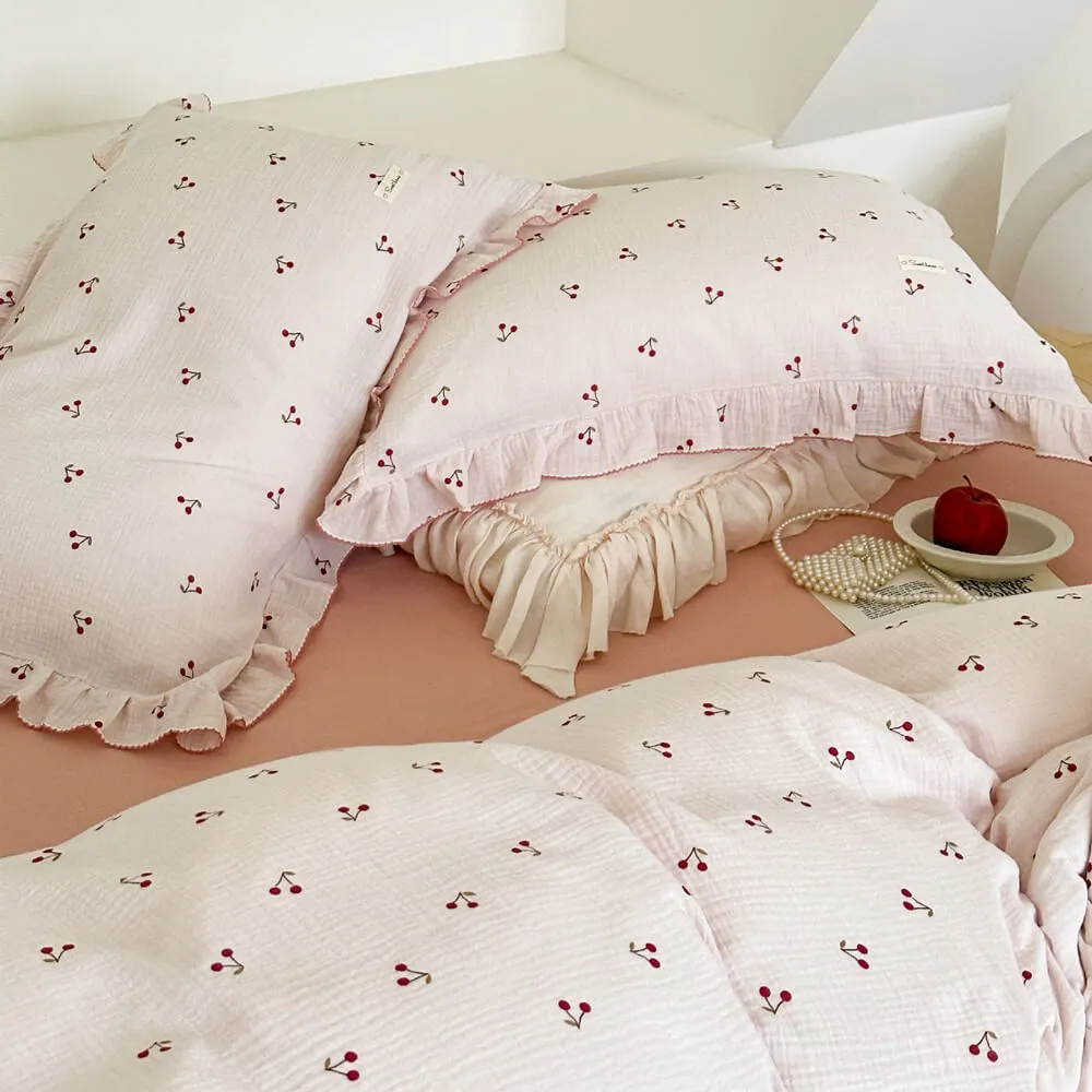 Cotton Muslin Toddler Duvet Cover and Sham
