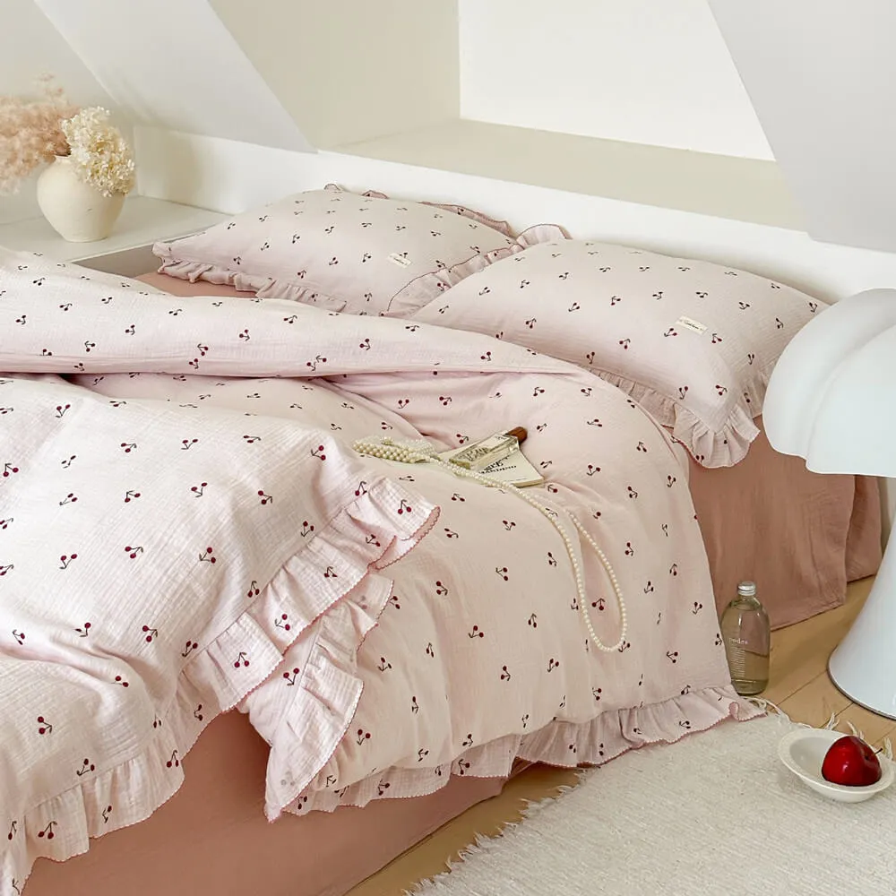 Cotton Muslin Toddler Duvet Cover and Sham