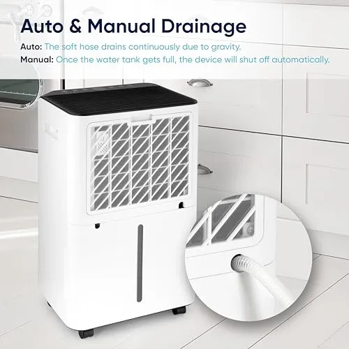 CUQOO 20L Dehumidifier for Home Damp  Quiet Dehumidifier