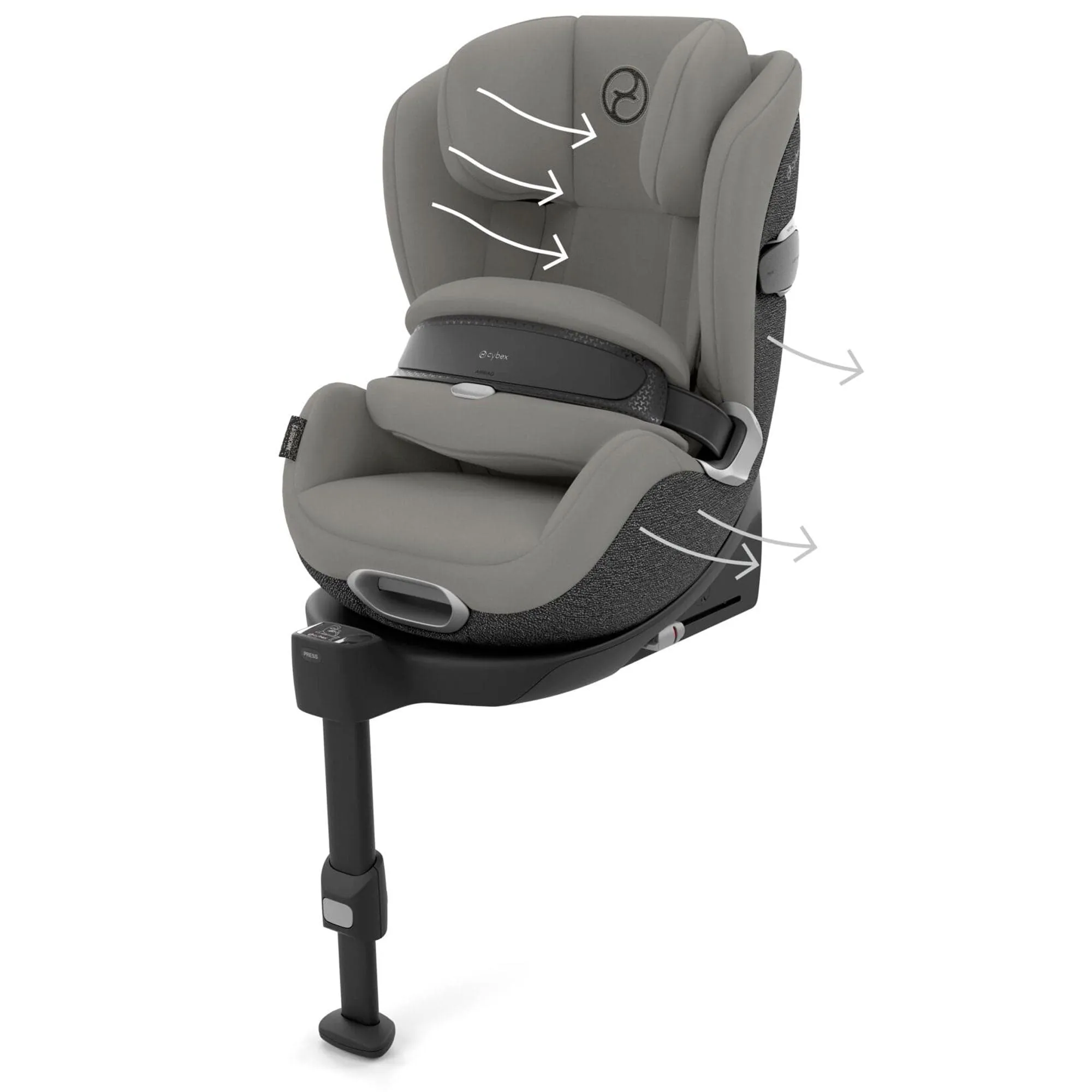 Cybex Anoris T2 i-Size Car Seat in Mirage Grey