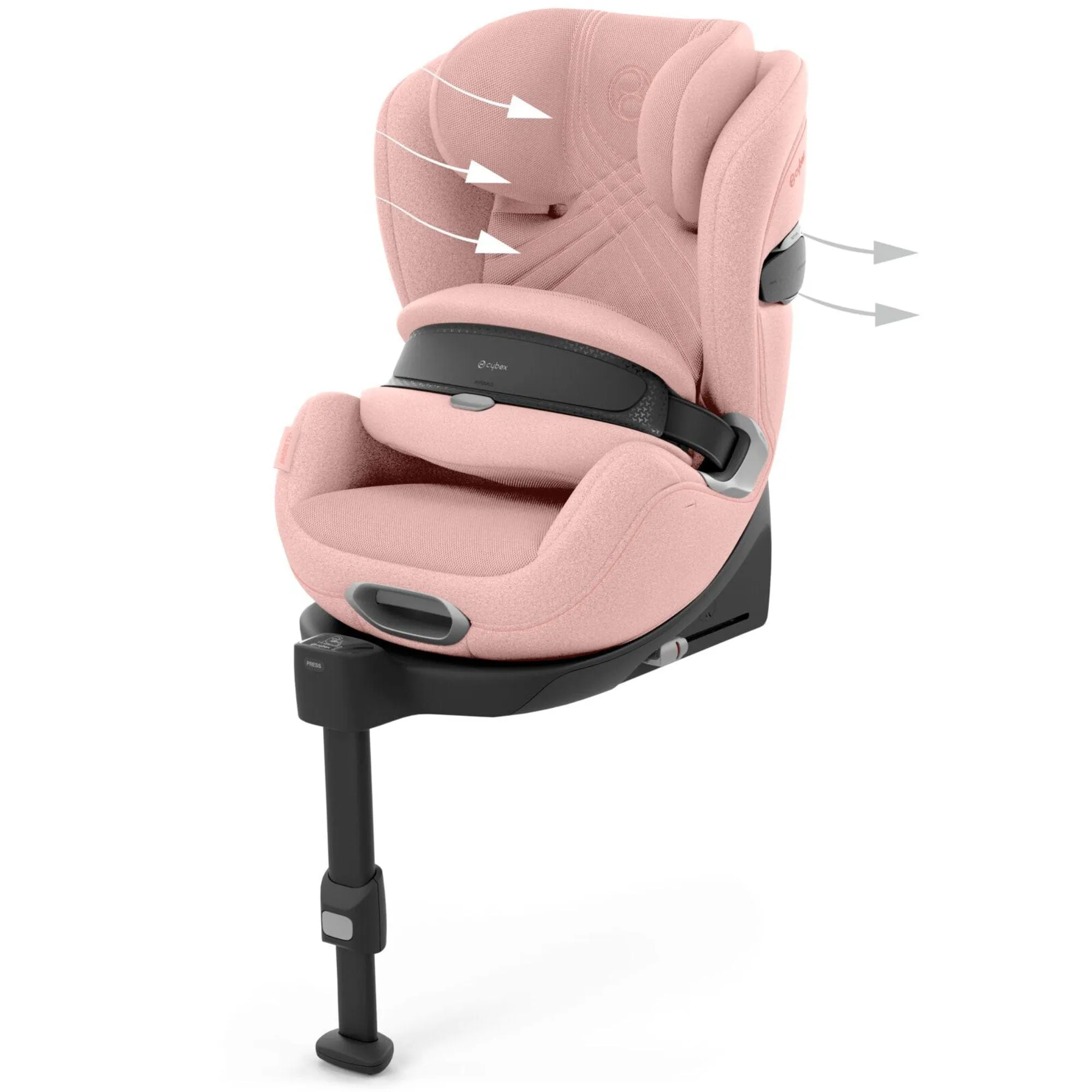 Cybex Anoris T2 i-Size Plus Car Seat in Peach Pink