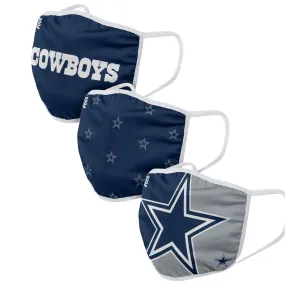 Dallas Cowboys NFL 3 Pack Face Cover