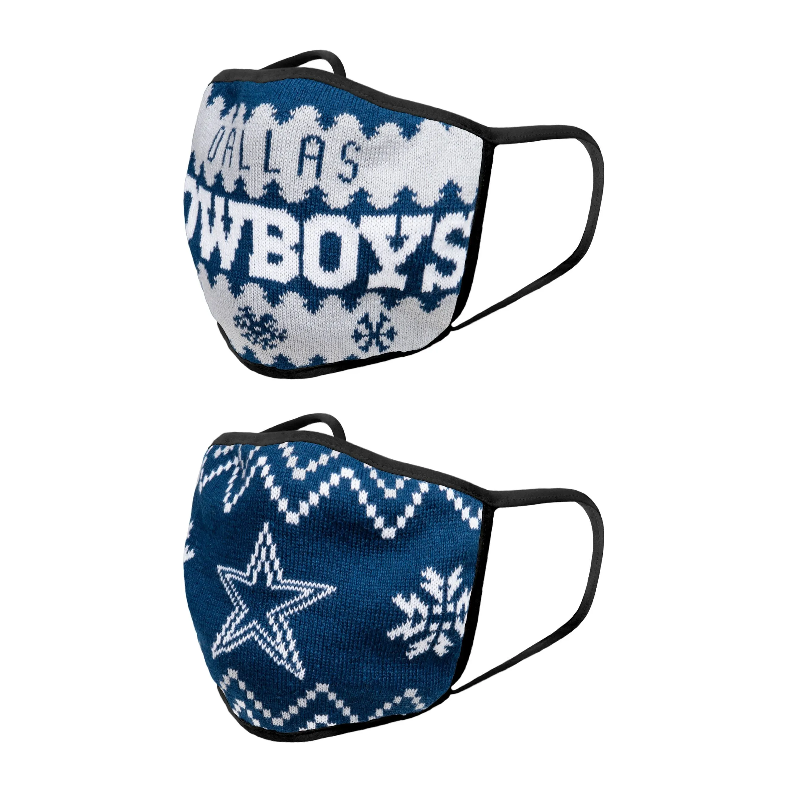 Dallas Cowboys NFL Mens Knit 2 Pack Face Cover