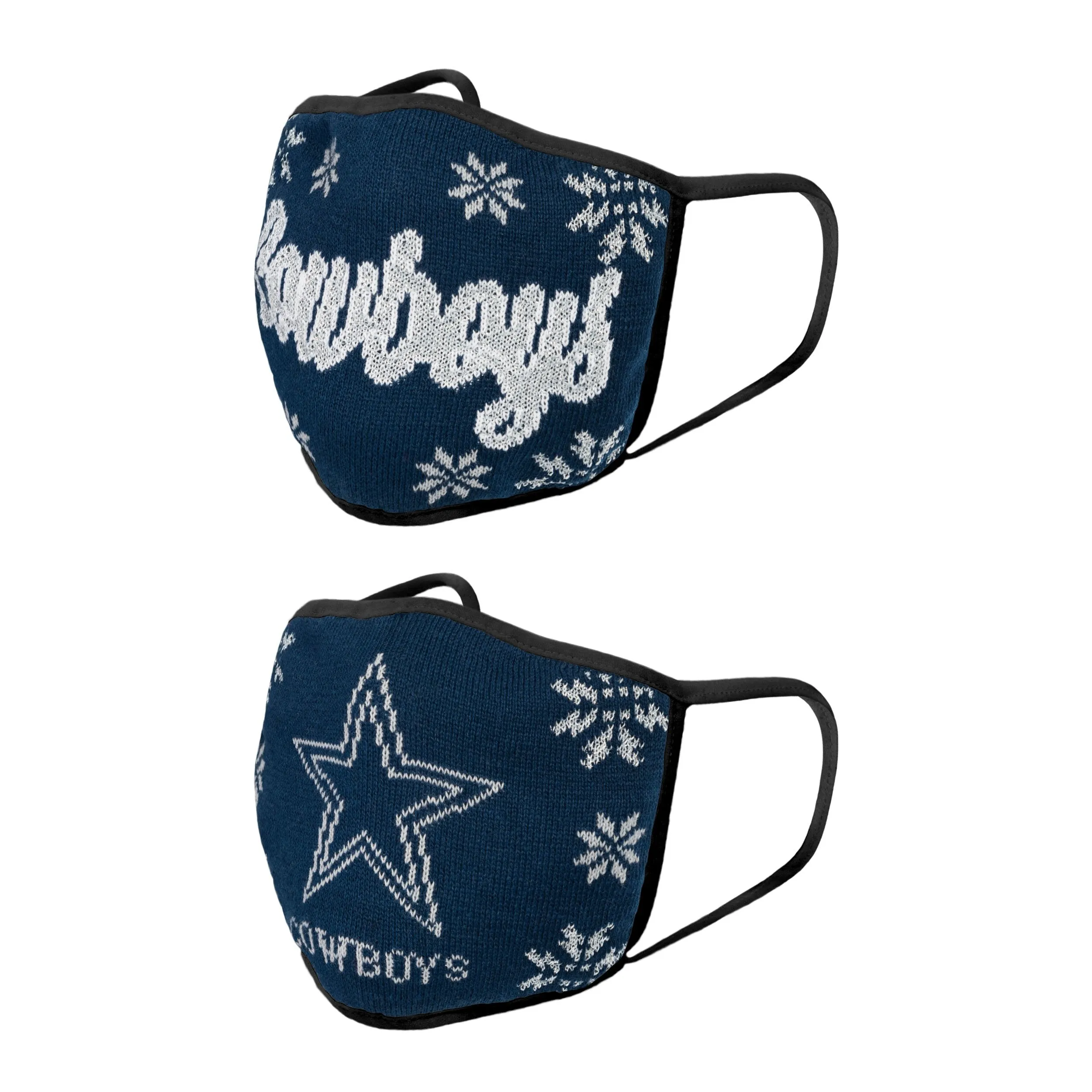 Dallas Cowboys NFL Womens Knit 2 Pack Face Cover