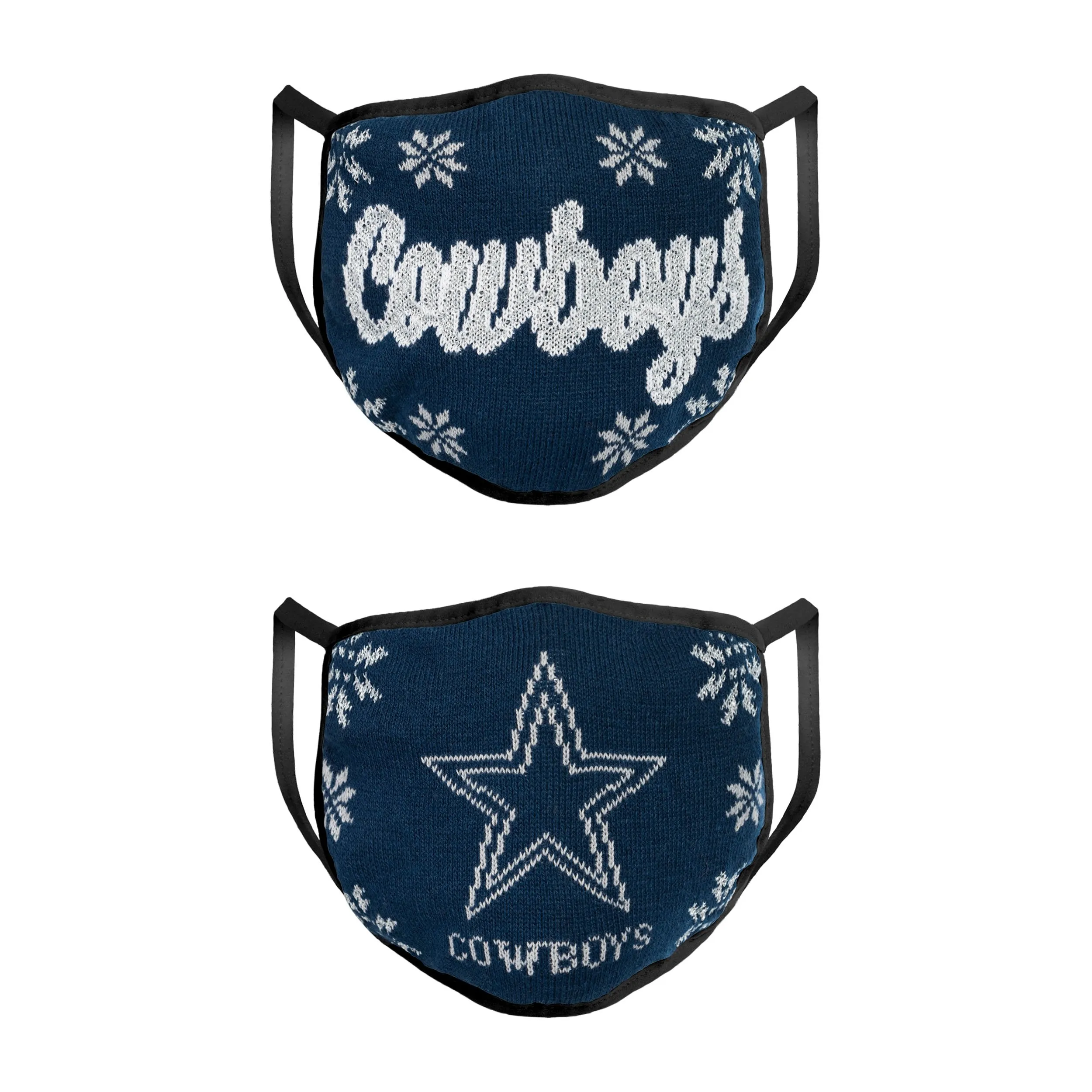 Dallas Cowboys NFL Womens Knit 2 Pack Face Cover